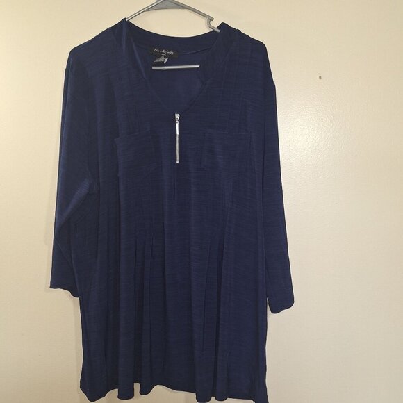 Eddie McCarthy blue Womens shirt size 3X professional business - Picture 1 of 3